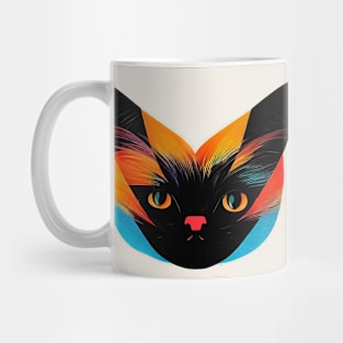 Abstract Cat Mug